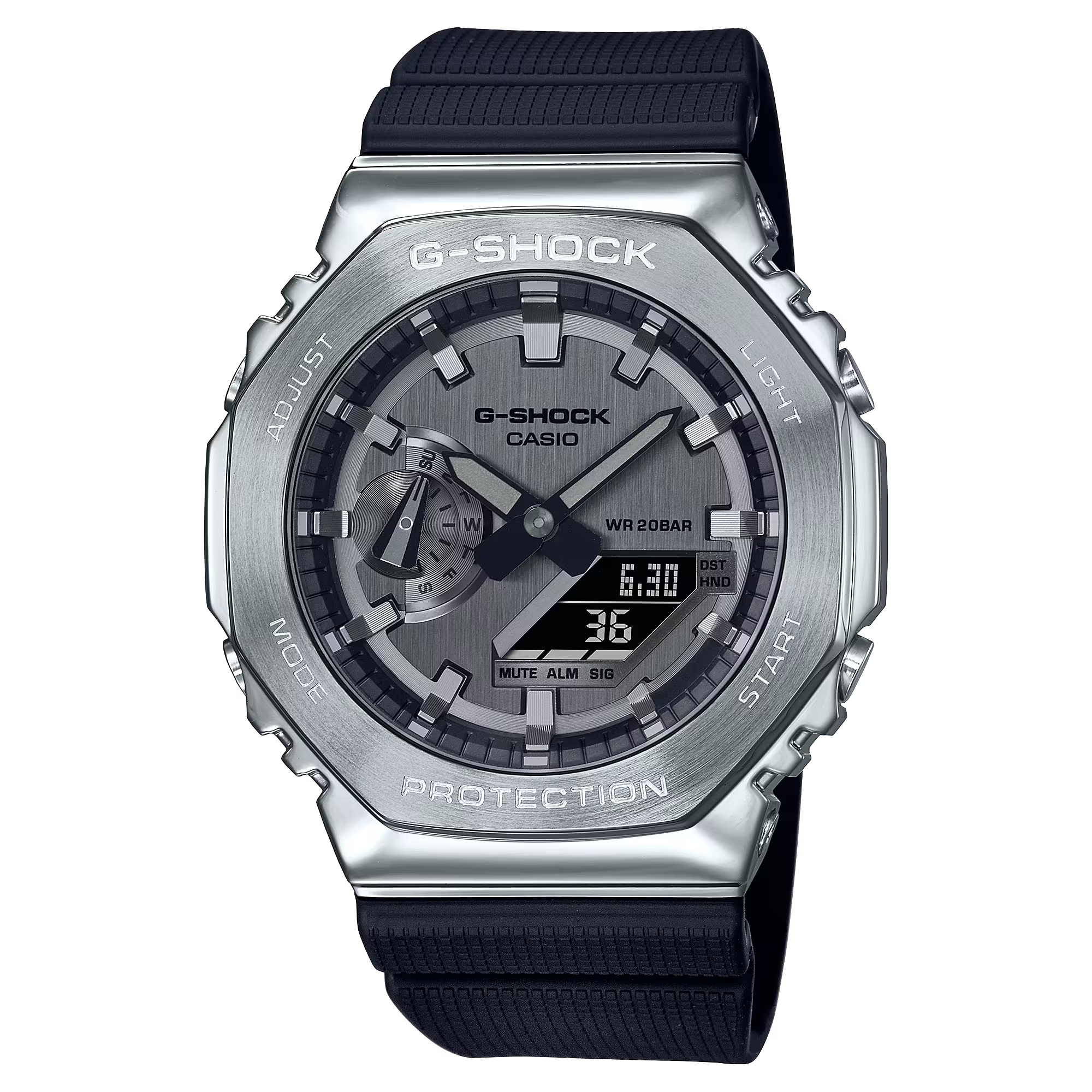 GM-2100 Silver | Metal Bezel G-Shock