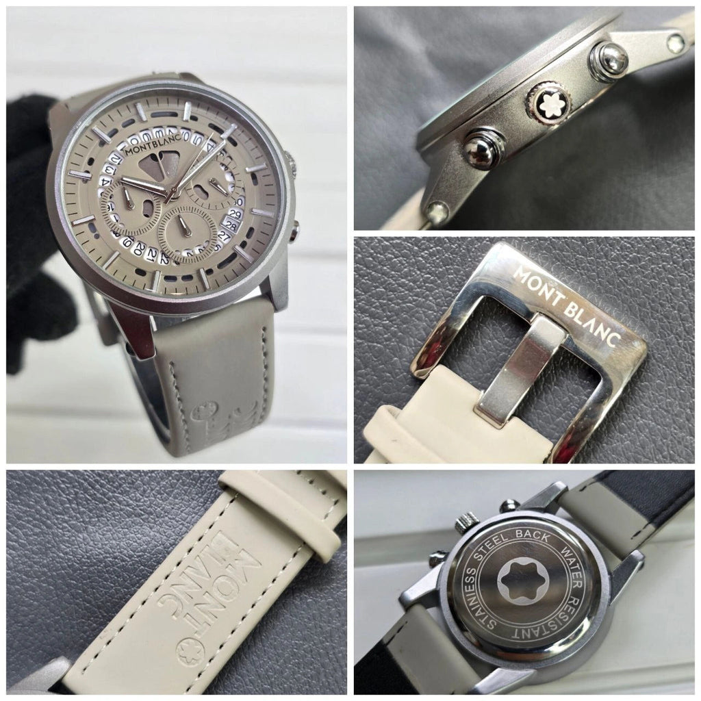 MB Grey Skeleton Chronograph