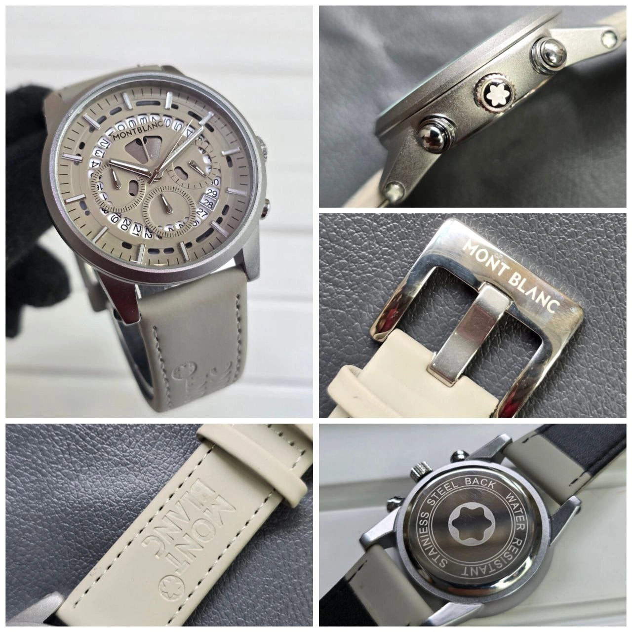 MB Grey Skeleton Chronograph